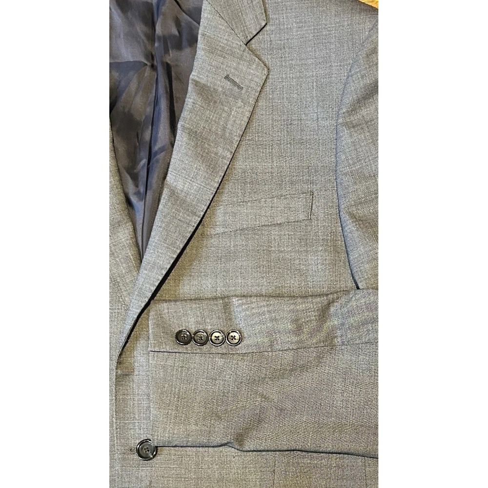 J Crew Sport Coat‎ Mens 40 L Slim Ludlow Gray 4 Season Wool Blazer Jacket